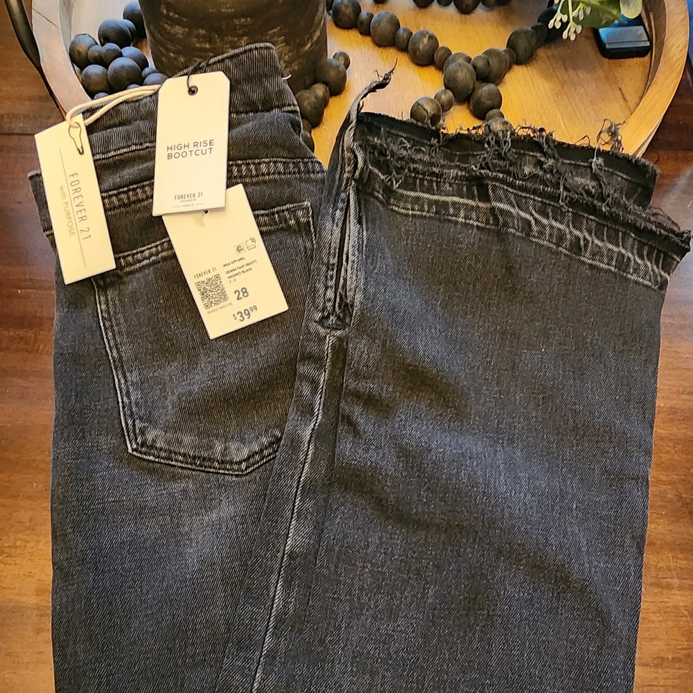 Forever 21 High Rise Bootcut Jeans